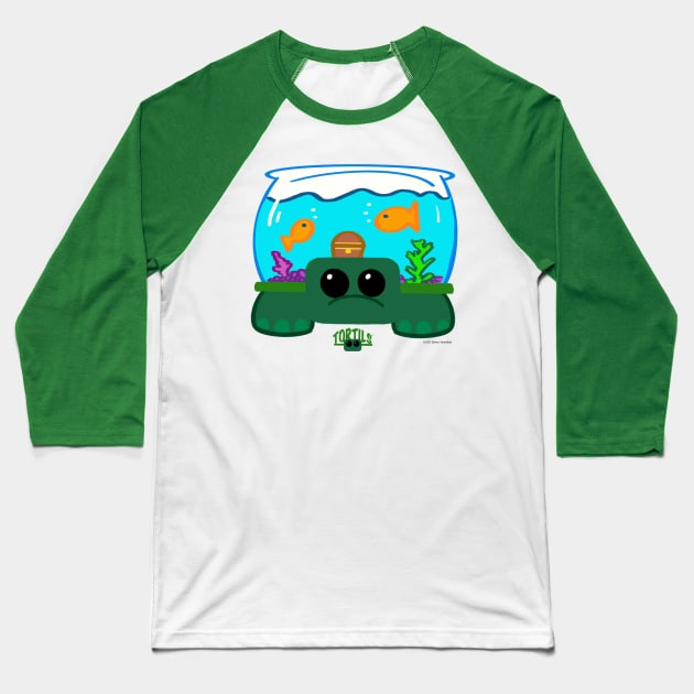 Tortils™ Keep Swimming Baseball T-Shirt by skrbly